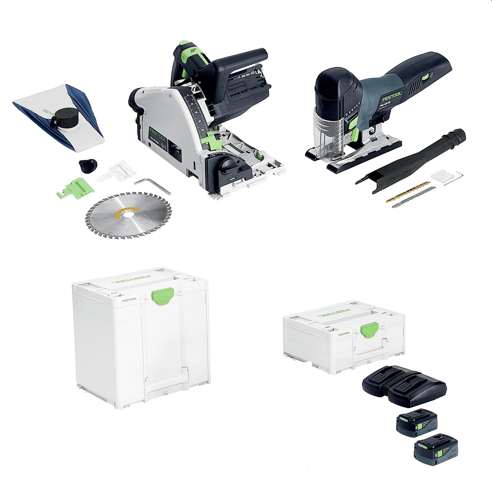 Combo Festool TSC 55 K/PSC 420 18V 5Ah