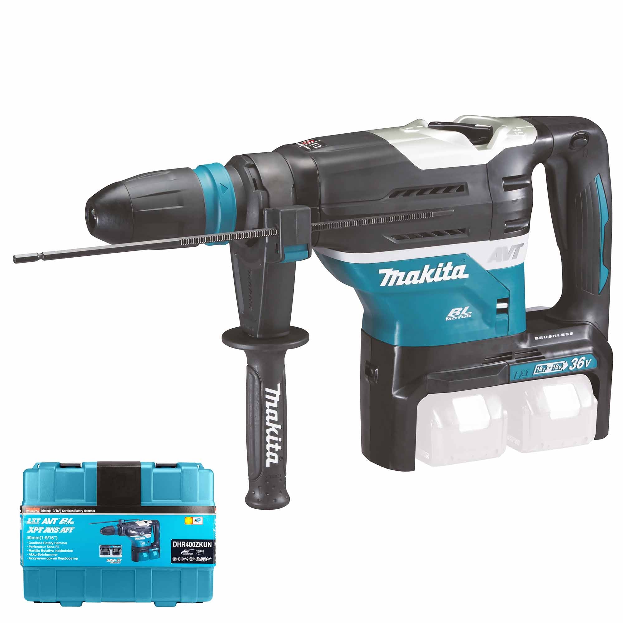 Makita DHR400ZKUN 18VX2 HAMME DE DÉMOLITION HAMMER