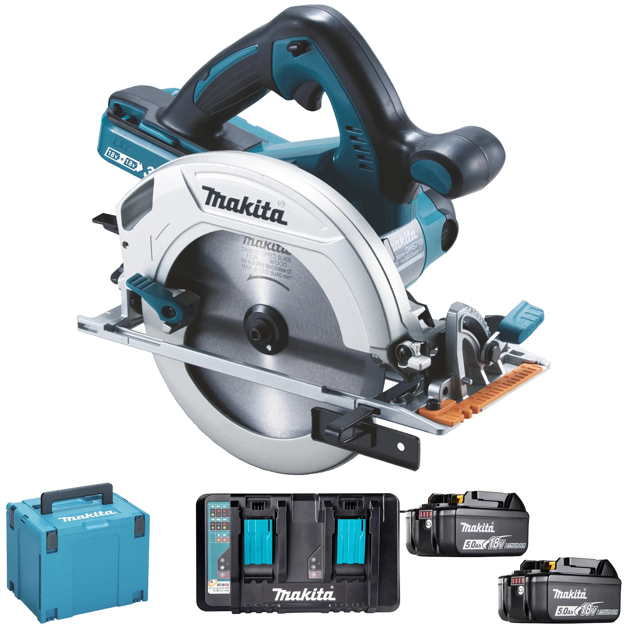 Sega Circolare Makita DHS710PT2J 18Vx2 5Ah