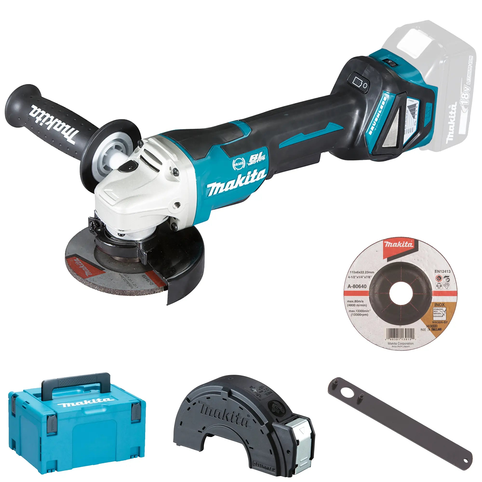 Smerigliatrice Makita DGA467ZJ 18V