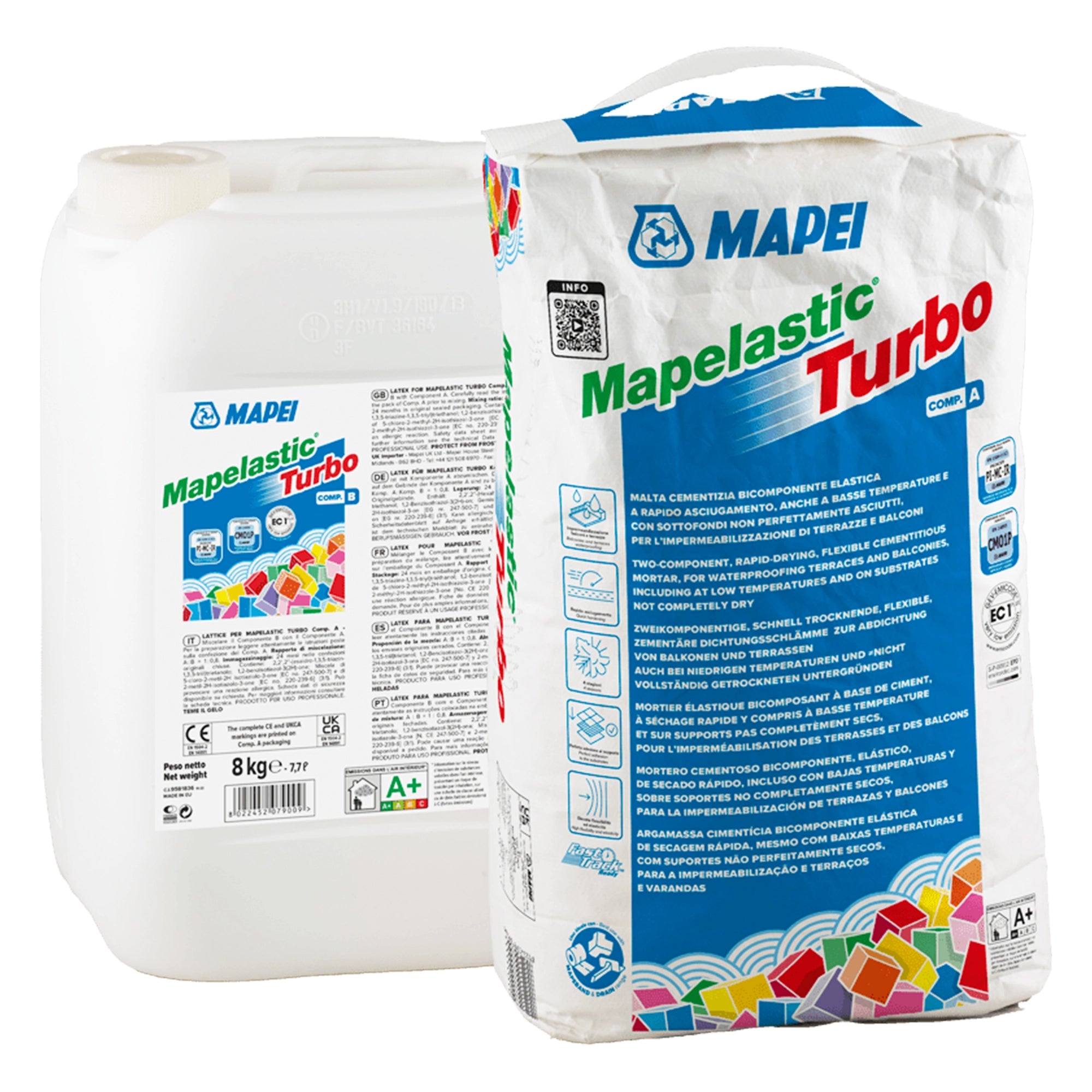 Impermeabilizzante Mapei Mapelastic Turbo A+B 36 kg