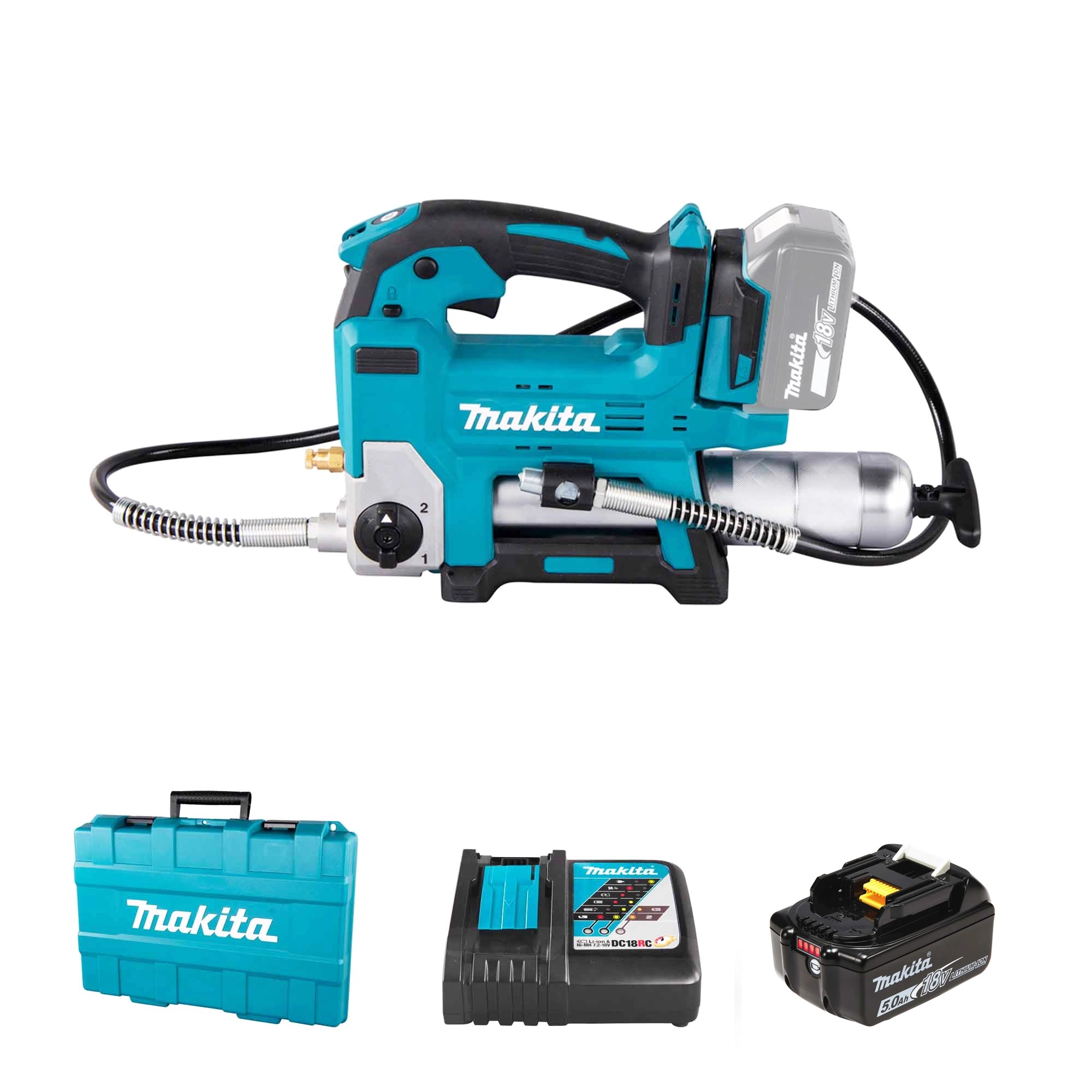 Pistola Grasso Makita DGP180RT 18V 5Ah