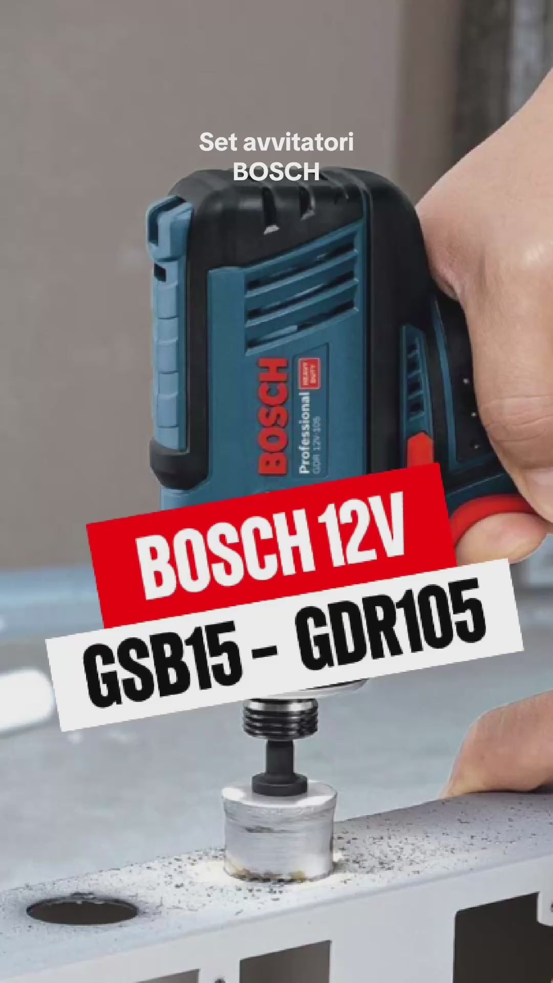 Set Avvitatori Bosch GSB 12V-15 + GDR 12V-105