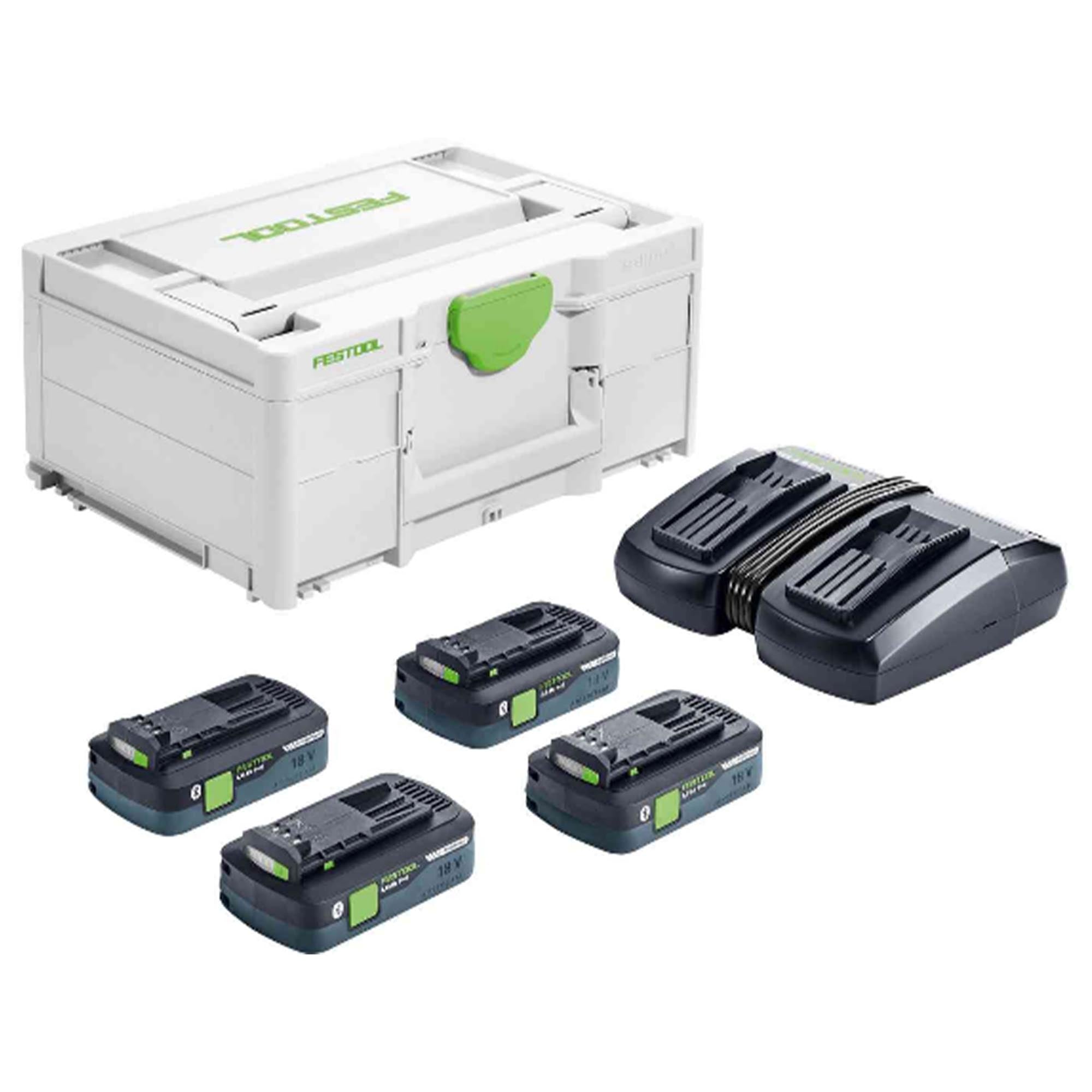 Set Energia Festool SYS 18V 4x4,0/TCL 6 DUO 4Ah