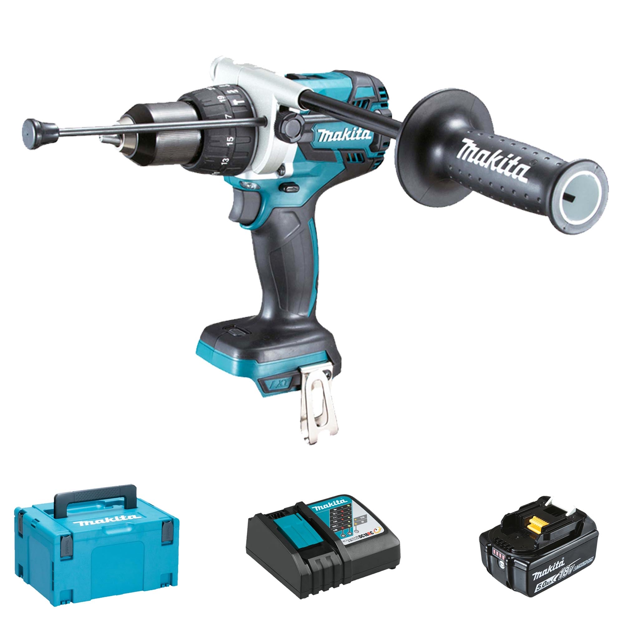 Trapano Avvitatore Makita DHP481RTJ 18V 5Ah