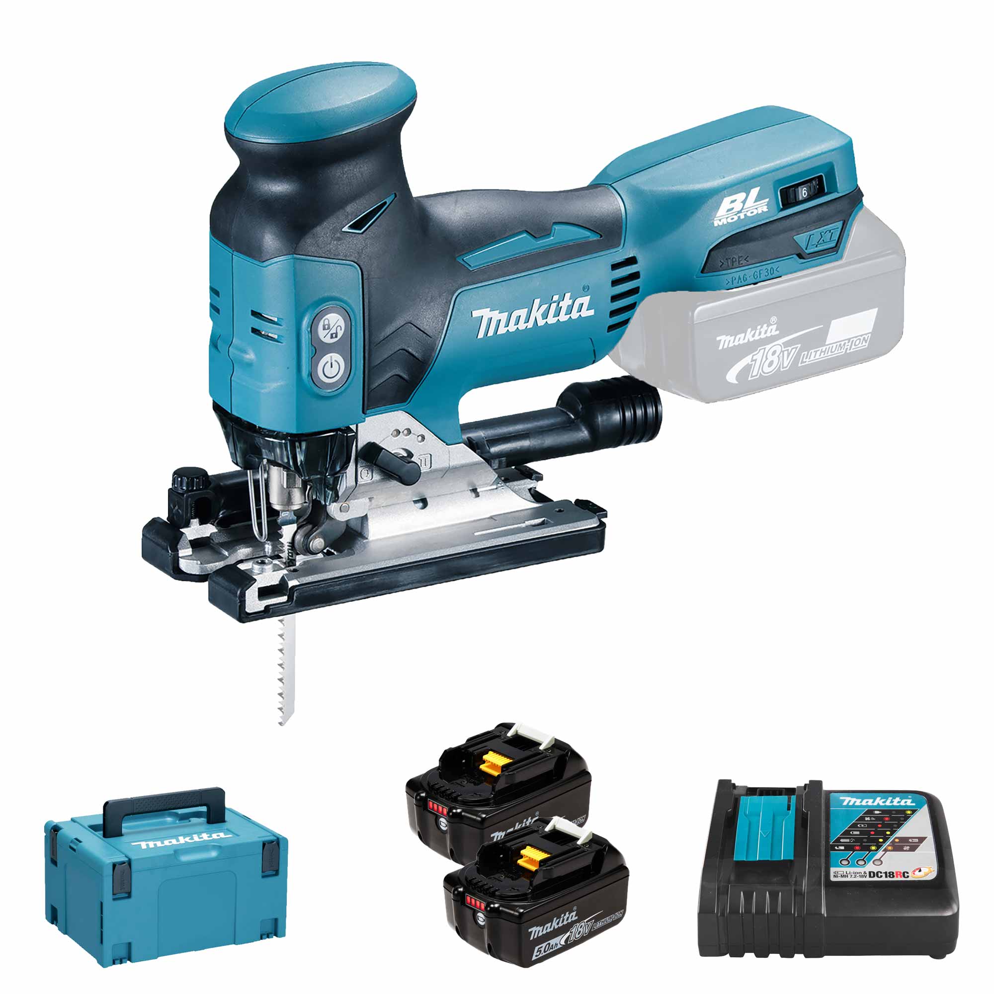 Seghetto Alternativo Makita DJV181RTJ 18V 5Ah